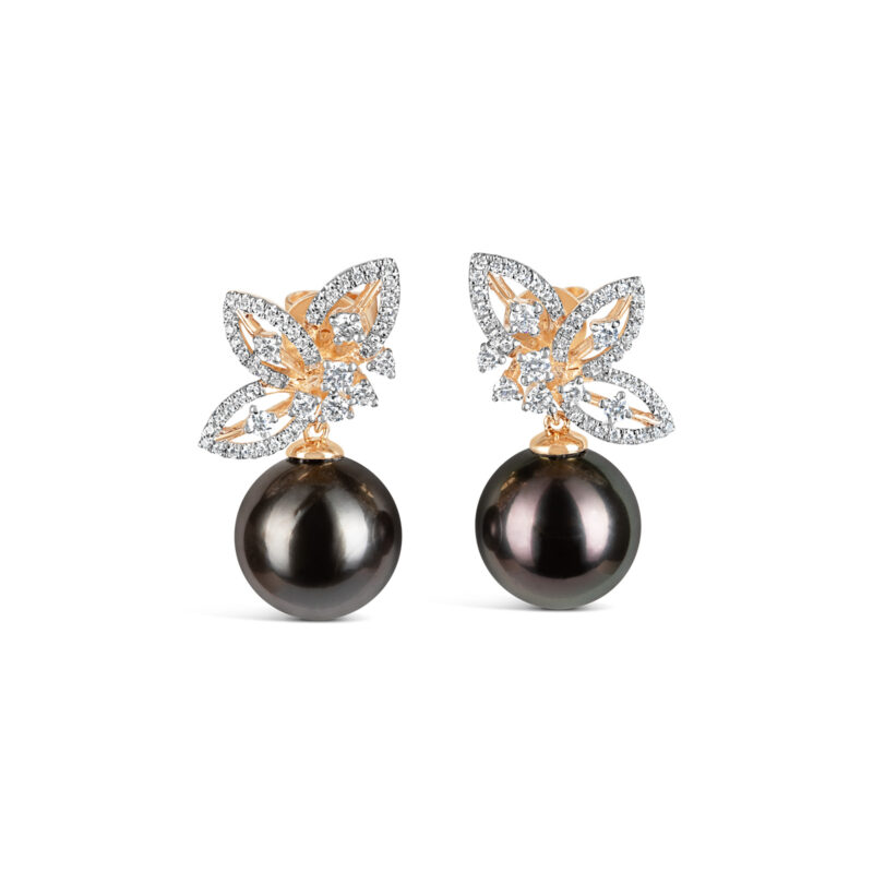 Lisa Pearl and Diamond Earrings