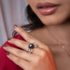 Lisa Pearl and Diamond Ring