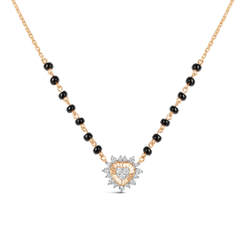 Luminous Diamond Heart Mangalsutra
