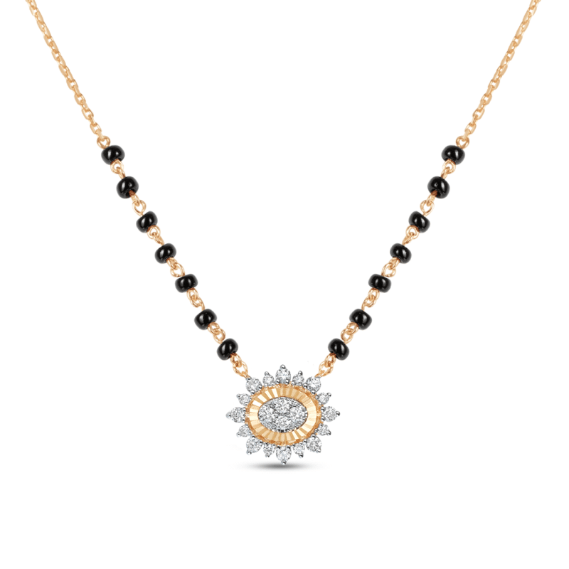 Luminous Diamond Oval Mangalsutra