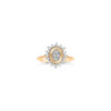 Luminous Diamond Oval Ring