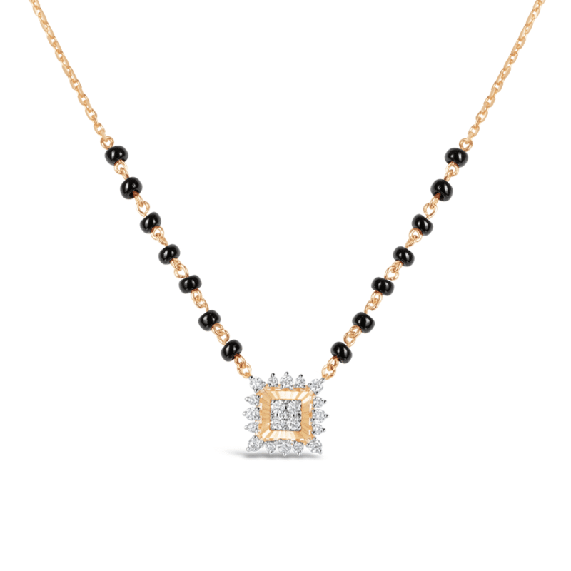 Luminous Diamond Square Mangalsutra