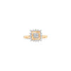 Luminous Diamond Square Ring