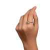 Luminous Diamond Square Ring