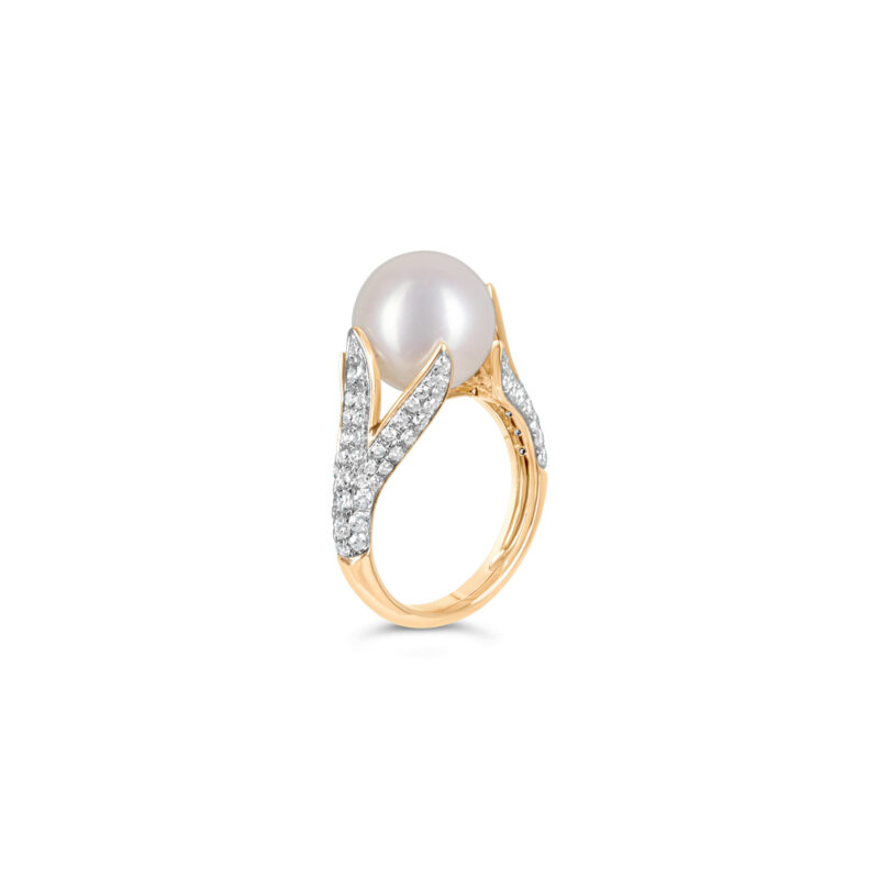Luna Pearl & Diamond Ring