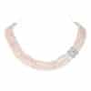 Lydia 3 Strands  Lavender  Pearl Necklace