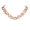 Lydia 3 Strands Multi-Colour Pearl Necklace
