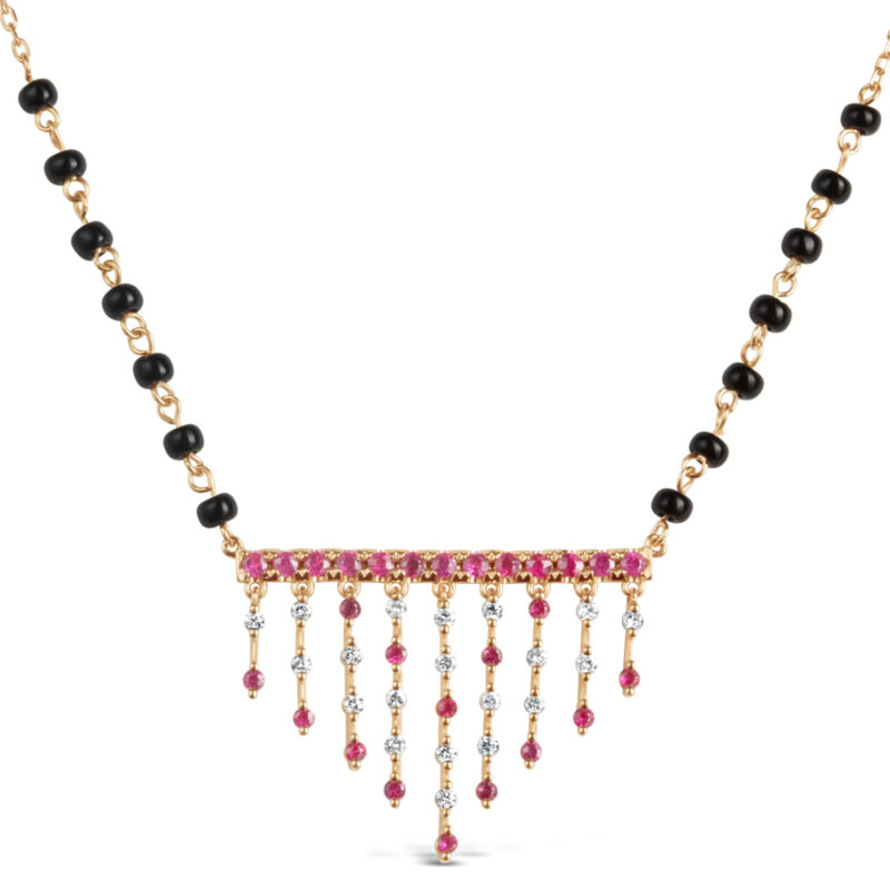 Jharana Ruby & Diamond Mangalsutra