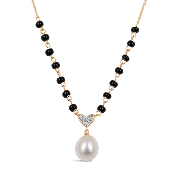 Everlasting Love Mangalsutra / Round Pearl Drop / Large