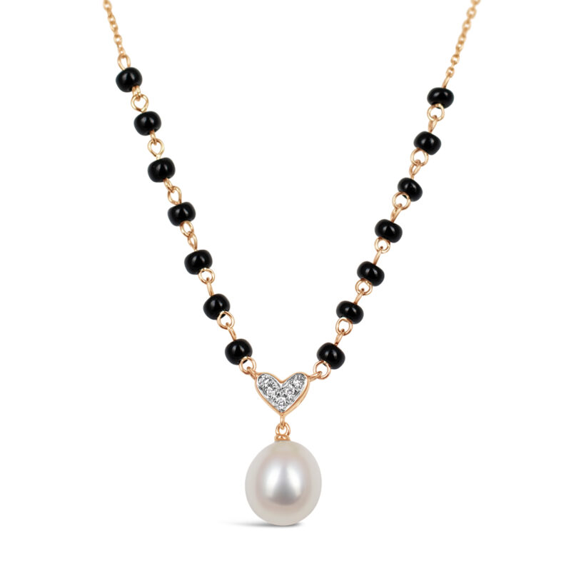 Everlasting Love Mangalsutra / Round Pearl Drop / Large