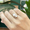 Mini Bubbles Pearl & Diamond Ring