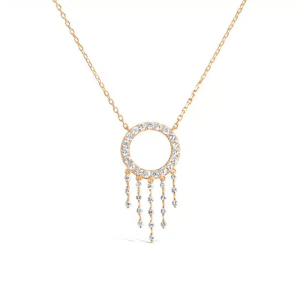 Mohini Full Diamond Long Necklace