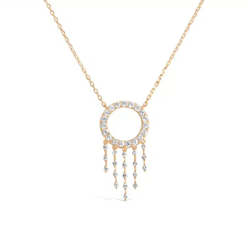 Mohini Full Diamond Long Necklace