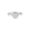 Montse Diamond Halo Engagement Ring