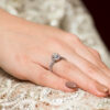 Montse Diamond Halo Engagement Ring