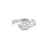 Nicolette Twist Micropave Solitaire Engagement Ring