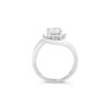 Nicolette Twist Micropave Solitaire Engagement Ring