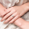 Nicolette Twist Micropave Solitaire Engagement Ring