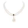 Noir Diamond and Pearl Necklace