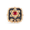 Noor Red Polki Ring/ Large