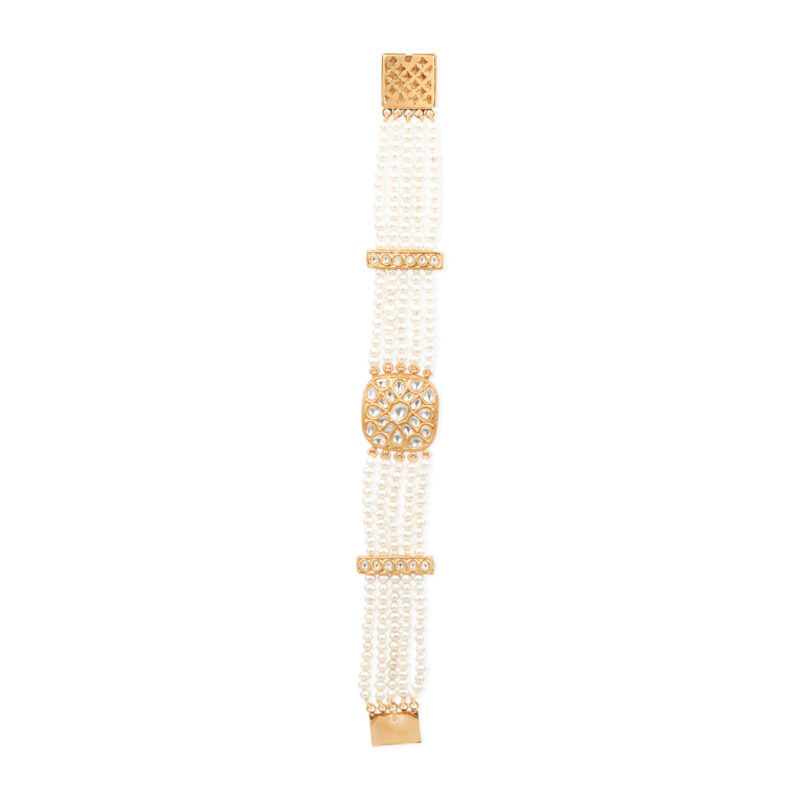 Noor Station Gold and Polki Bracelet
