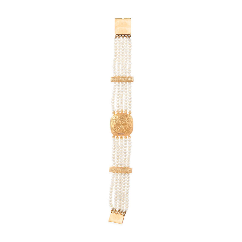 Noor Station Gold and Polki Bracelet