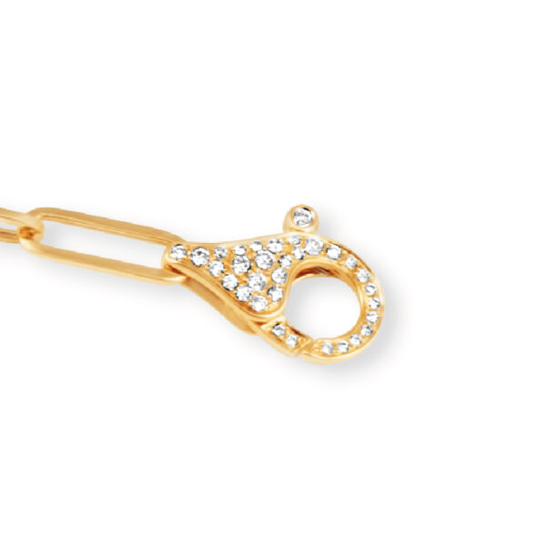 Diamond Paperclip Bracelet