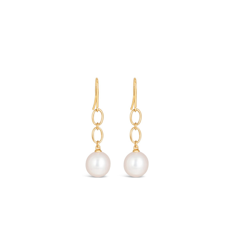 Pearl and Chain Danglers