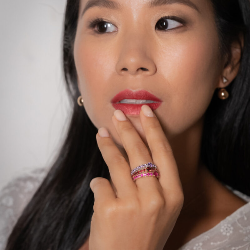 Blue Sapphire Pop Ring