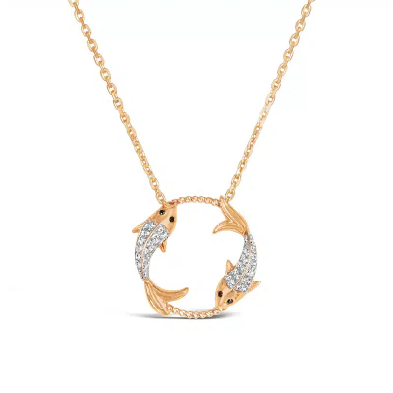 Pisces Zodiac Necklace