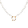 Pisces Zodiac Oval Pearl Necklace