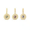 Gaze of Gold Round Evil Eye Pendant