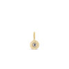 Gaze of Gold Round Evil Eye Pendant