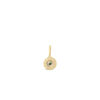 Gaze of Gold Round Evil Eye Pendant
