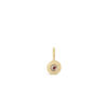 Gaze of Gold Round Evil Eye Pendant