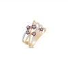 Round Ruby Blossom Ring