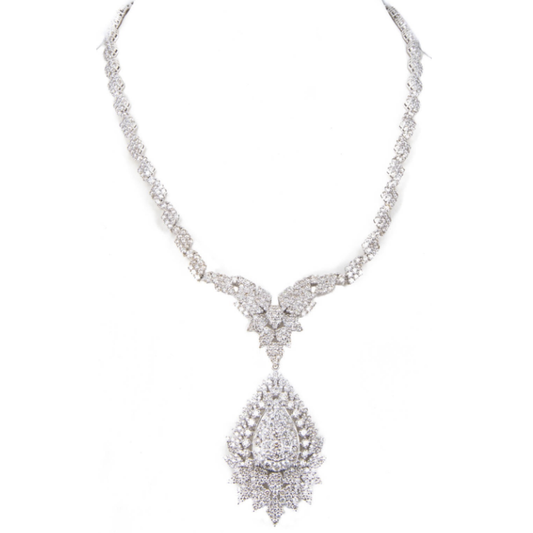 Hira Mani Diamond Drop Necklace