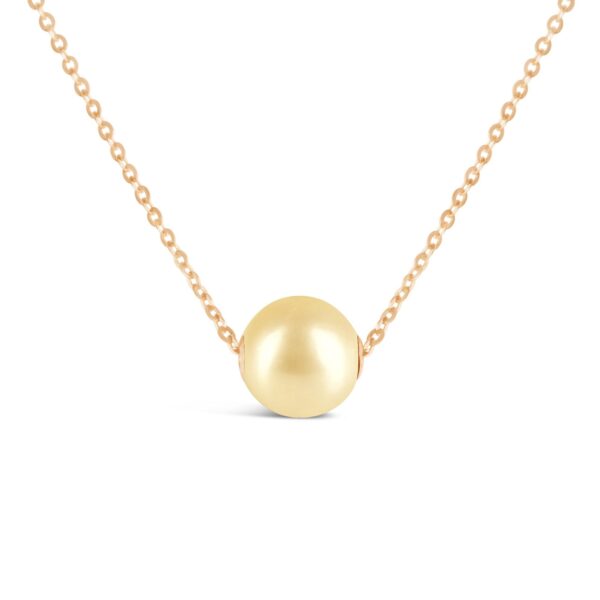 Golden Floating Pearl Necklace