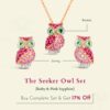 The Seeker Owl Earring (Ruby & Pink Sapphire)