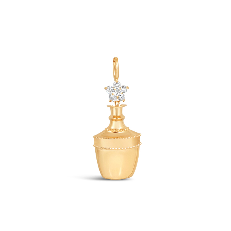Shubha Kalash with Diamond Flower Pendant