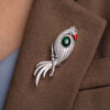 Snowfeather Cockatoo Brooche