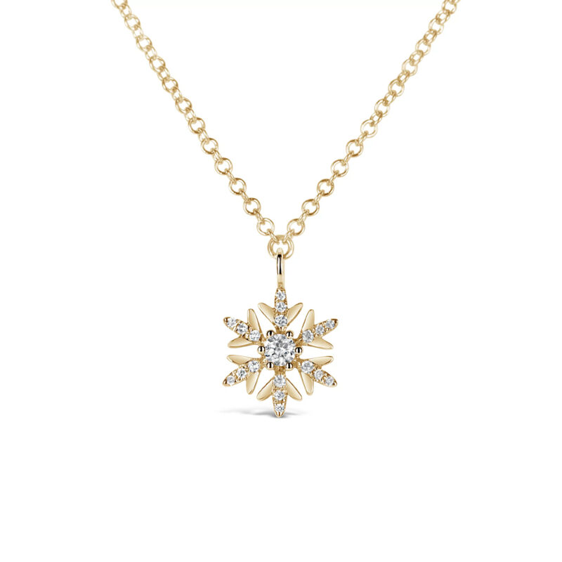 Snowflake Diamond Necklace