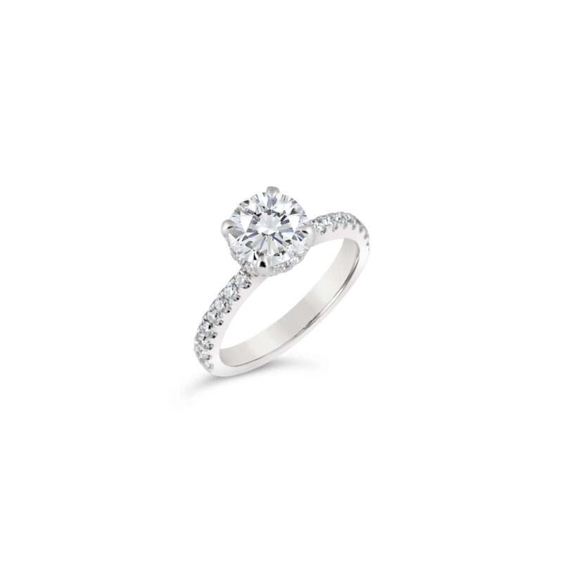 Sonia Hidden Halo Diamond Engagement Ring