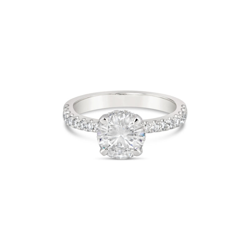 Sonia Hidden Halo Diamond Engagement Ring