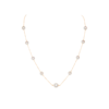 Station Pearl Necklace / 5 & 8mm pearls