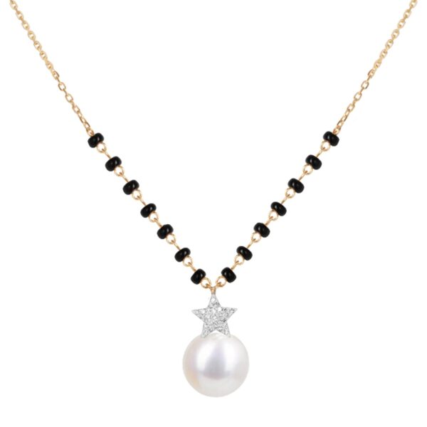 Superstars Diamond Mangalsutra with Pearl Drop/ Regular