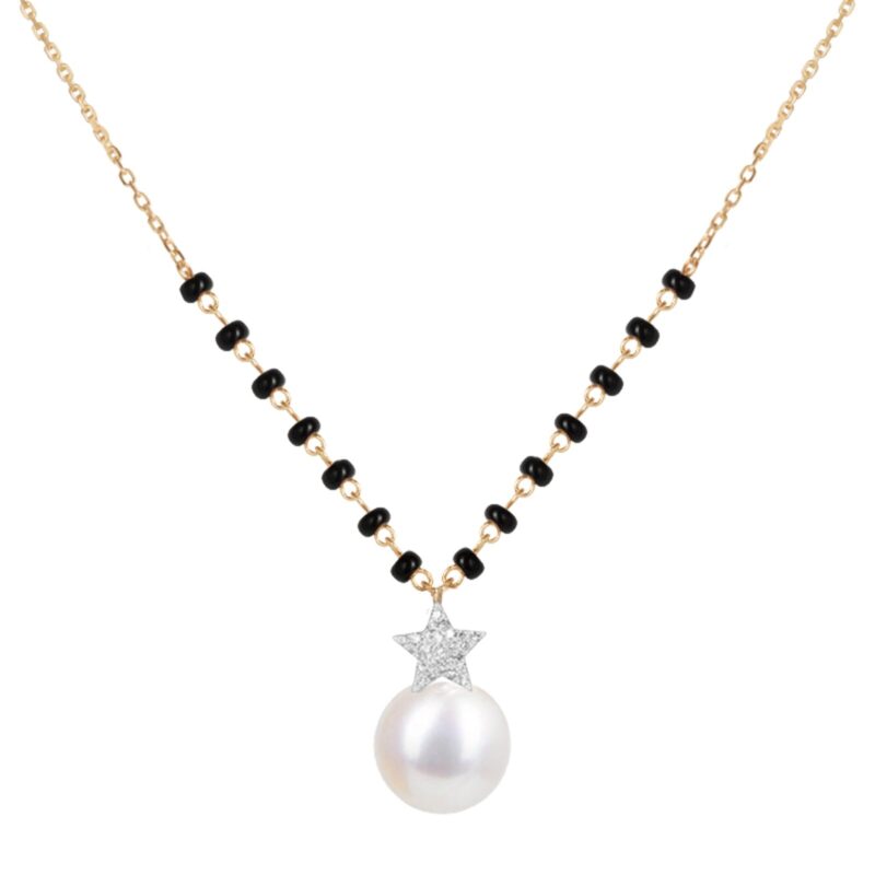 Superstars Diamond Mangalsutra with Pearl Drop/ Regular