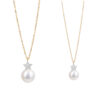 Superstar Diamond Necklace with Pearl Drop (Children)