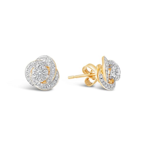 Swirl Diamond Earrings