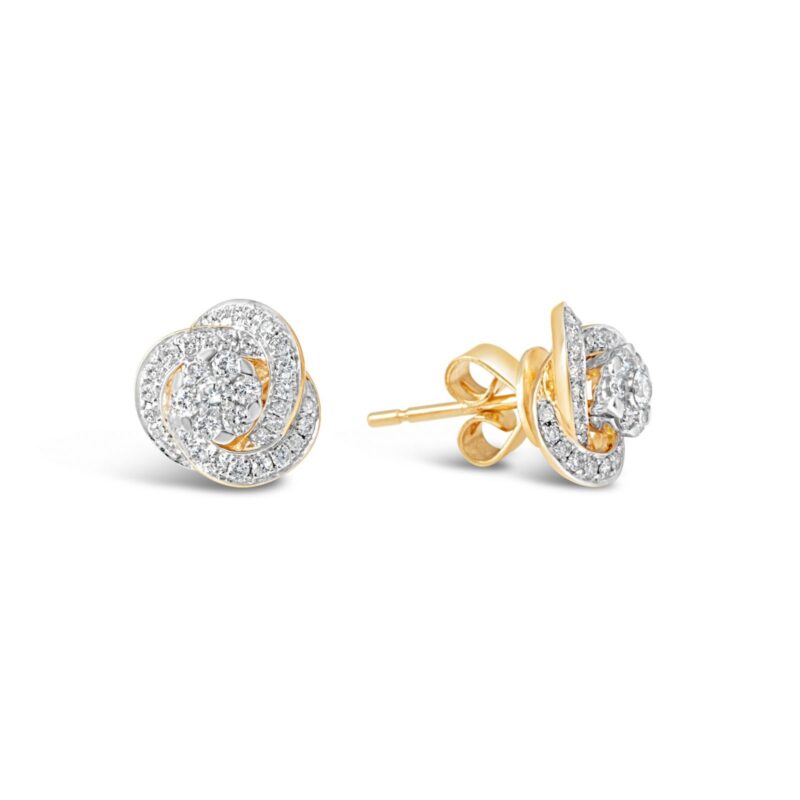 Swirl Diamond Earrings